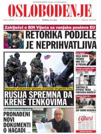 Oslobođenje - broj 24.196, 15. apr 2014.