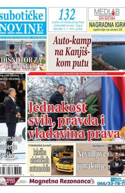 Nove Subotičke novine - broj 450, 28. nov 2025.
