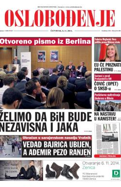 Oslobođenje - broj 24.401, 6. nov 2014.