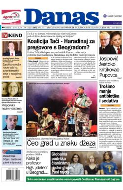 Danas - broj 5437-5438, 18. avg 2012.