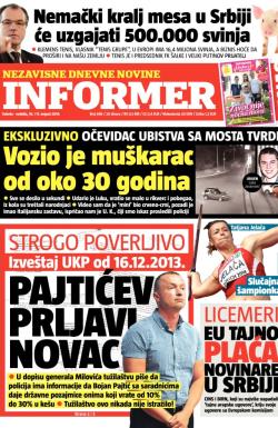 Informer - broj 696, 16. avg 2014.