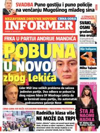 Informer CG - broj 727, 22. sep 2014.