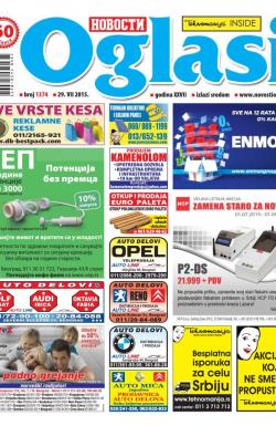 Novosti oglasi - broj 1374, 29. jul 2015.