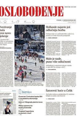 Oslobođenje - broj 25182, 3. jan 2017.