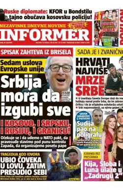 Informer - broj 1842, 16. maj 2018.
