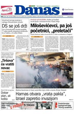 Danas - broj 5527, 16. nov 2012.