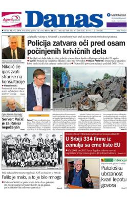 Danas - broj 6799, 11. maj 2016.