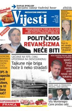 Vijesti - broj 5765, 16. apr 2014.