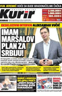 Kurir - broj 3552, 16. avg 2013.