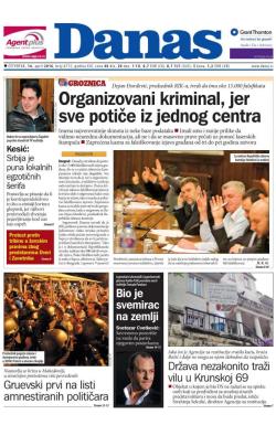 Danas - broj 6772, 14. apr 2016.
