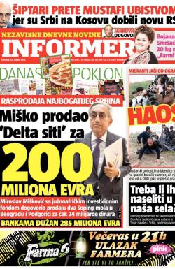 Informer - broj 1010, 27. avg 2015.
