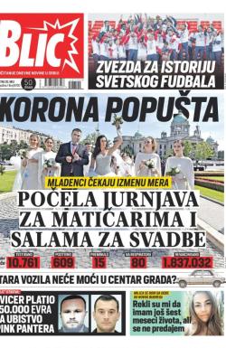 Blic - broj 8700, 20. maj 2021.
