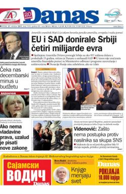 Danas - broj 7333, 27. okt 2017.