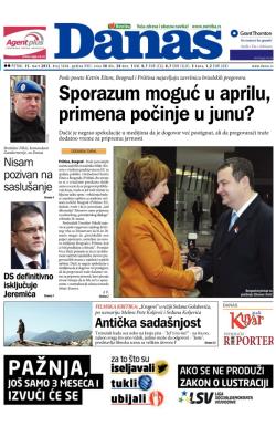 Danas - broj 5646, 15. mar 2013.