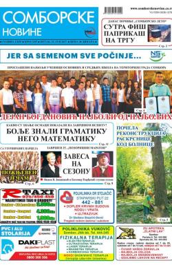 Somborske novine - broj 3287, 23. jun 2017.