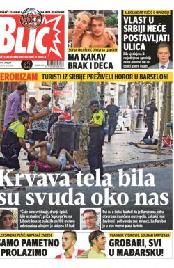 Blic - broj 7368, 19. avg 2017.