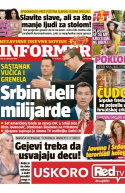 Informer - broj 2561, 23. sep 2020.