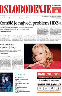 Oslobođenje - broj 25821, 15. okt 2018.