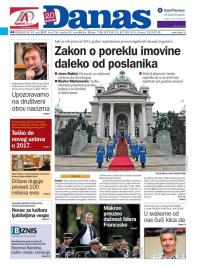 Danas - broj 7168, 15. maj 2017.