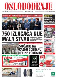 Oslobođenje - broj 24.561, 15. apr 2015.