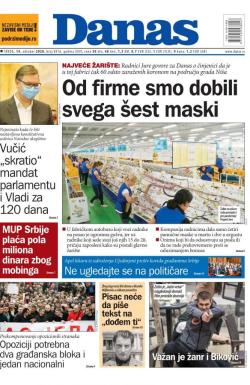 Danas - broj 8416, 14. okt 2020.