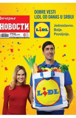Večernje novosti - broj 3115, 11. okt 2018.