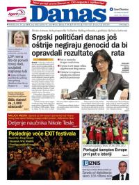 Danas - broj 6860, 11. jul 2016.