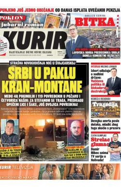 Kurir - broj 4255, 3. jan 2026.