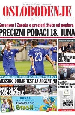 Oslobođenje - broj 24.247, 5. jun 2014.