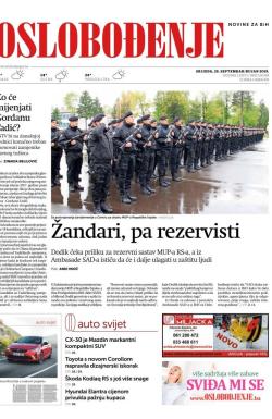 Oslobođenje - broj 26159, 25. sep 2019.