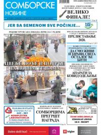 Somborske novine - broj 3472, 8. jan 2021.
