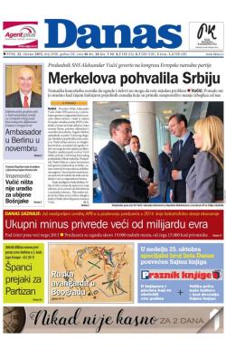 Danas - broj 6598, 23. okt 2015.