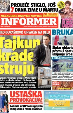 Informer - broj 849, 17. feb 2015.