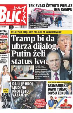 Blic - broj 7854, 25. dec 2018.