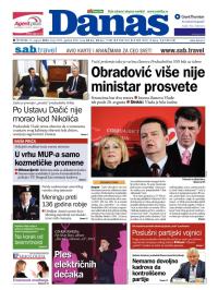 Danas - broj 5785, 1. avg 2013.