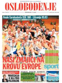 Oslobođenje - broj 24.685, 17. avg 2015.