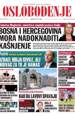 Oslobođenje - broj 24.298, 26. jul 2014.