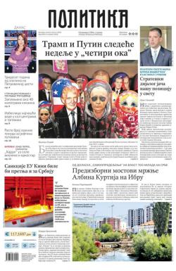 Politika - broj 40113, 8. avg 2025.
