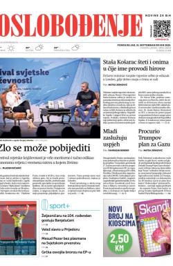 Oslobođenje - broj 28014, 15. sep 2025.