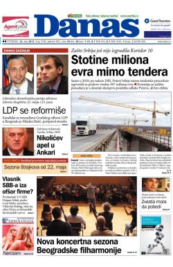 Danas - broj 5708, 16. maj 2013.