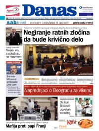 Danas - broj 5891, 15. nov 2013.