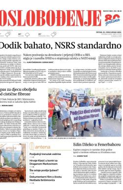 Oslobođenje - broj 27332, 23. jun 2023.
