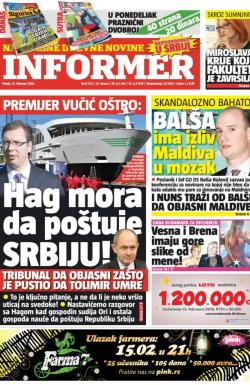 Informer - broj 1151, 12. feb 2016.