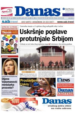 Danas - broj 6048, 21. apr 2014.