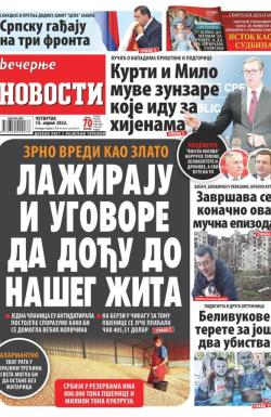 Večernje novosti - broj 4281, 14. apr 2022.