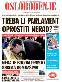 Oslobođenje - broj 24.916, 4. apr 2016.