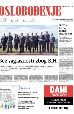 Oslobođenje - broj 27094, 13. sep 2022.
