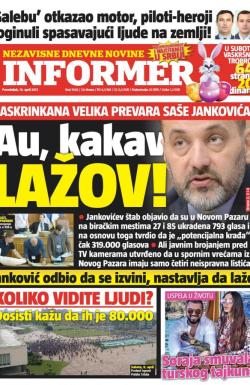 Informer - broj 1508, 10. apr 2017.