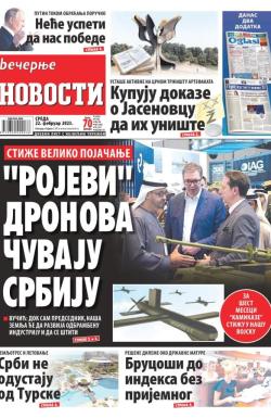 Večernje novosti - broj 4586, 22. feb 2023.