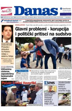 Danas - broj 6153, 4. avg 2014.